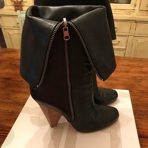 Belle leather booties